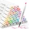 Ohuhu Honolulu 48/96 Pastel Colors Markers Alcohol Based - Brush & Chisel Dual Tips - Sweetness & Blossoming Color Sets